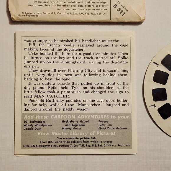 VINTAGE 1956 View Master Tom and Jerry Reels x 2 - Picture 3 of 8